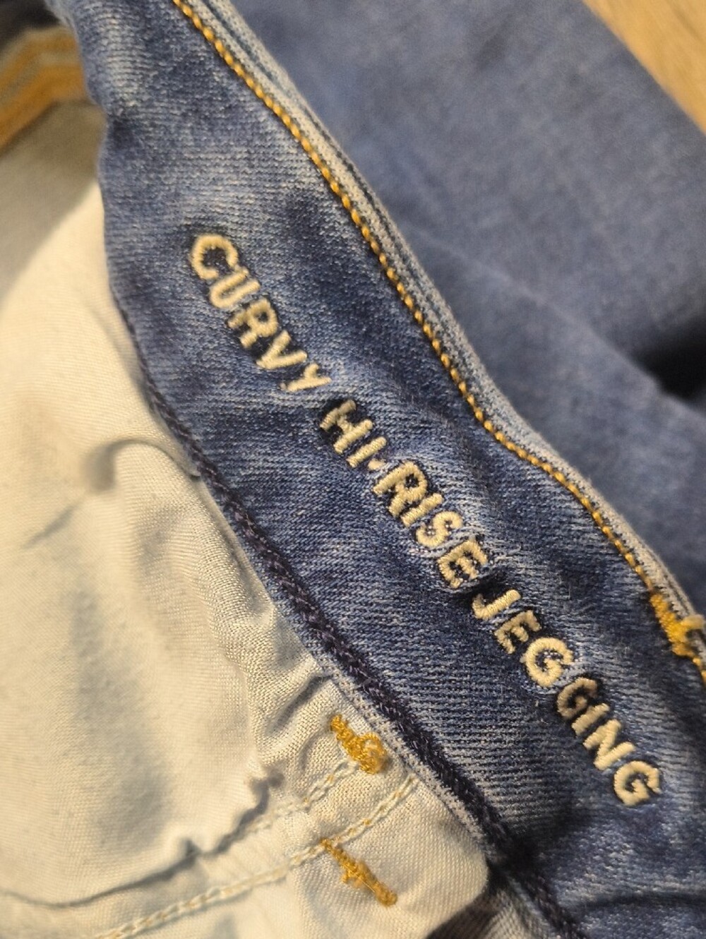 Curvy High Rise w/28" Inseam American Eagle Jegging Size 16 Jeans sac804 - Picture 5 of 7